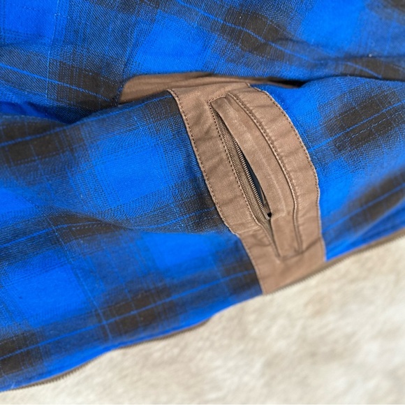 Cody James Vest Mens Medium Western Heavy  Zip Flannel Lined Cowboy Sleeveless - Picture 4 of 7